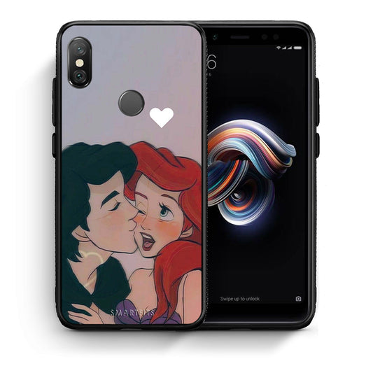 Θήκη Αγίου Βαλεντίνου Xiaomi Redmi Note 5 Mermaid Love από τη Smartfits με σχέδιο στο πίσω μέρος και μαύρο περίβλημα | Xiaomi Redmi Note 5 Mermaid Love case with colorful back and black bezels