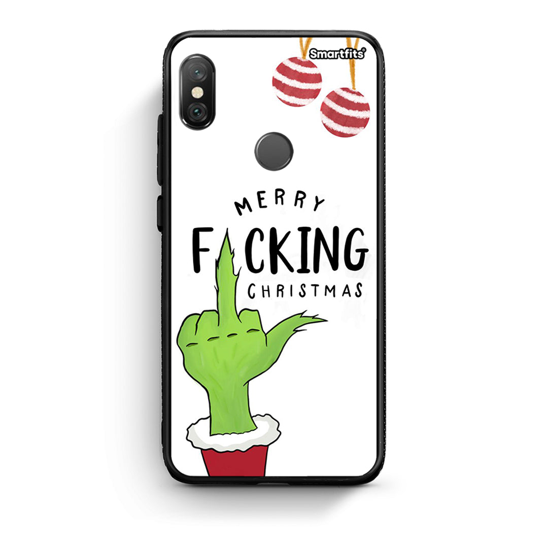 Xiaomi Redmi Note 5 Merry F Xmas θήκη από τη Smartfits με σχέδιο στο πίσω μέρος και μαύρο περίβλημα | Smartphone case with colorful back and black bezels by Smartfits