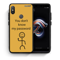 Thumbnail for Θήκη Xiaomi Redmi Note 5 My Password από τη Smartfits με σχέδιο στο πίσω μέρος και μαύρο περίβλημα | Xiaomi Redmi Note 5 My Password case with colorful back and black bezels
