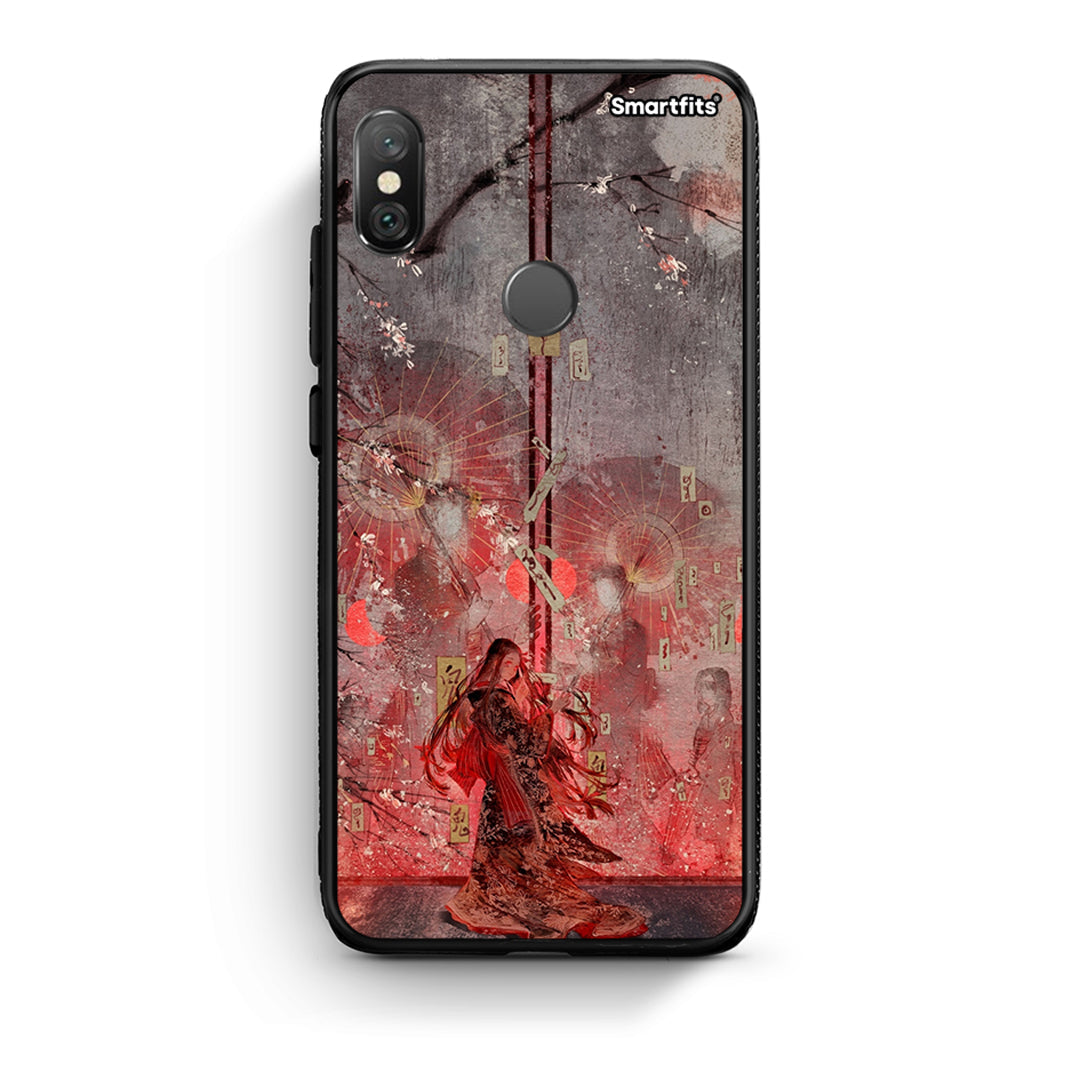 Xiaomi Redmi Note 5 Nezuko Kamado θήκη από τη Smartfits με σχέδιο στο πίσω μέρος και μαύρο περίβλημα | Smartphone case with colorful back and black bezels by Smartfits