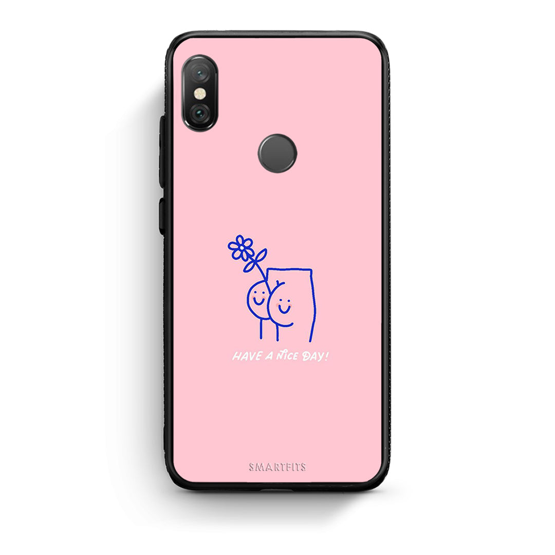 Xiaomi Redmi Note 5 Nice Day θήκη από τη Smartfits με σχέδιο στο πίσω μέρος και μαύρο περίβλημα | Smartphone case with colorful back and black bezels by Smartfits