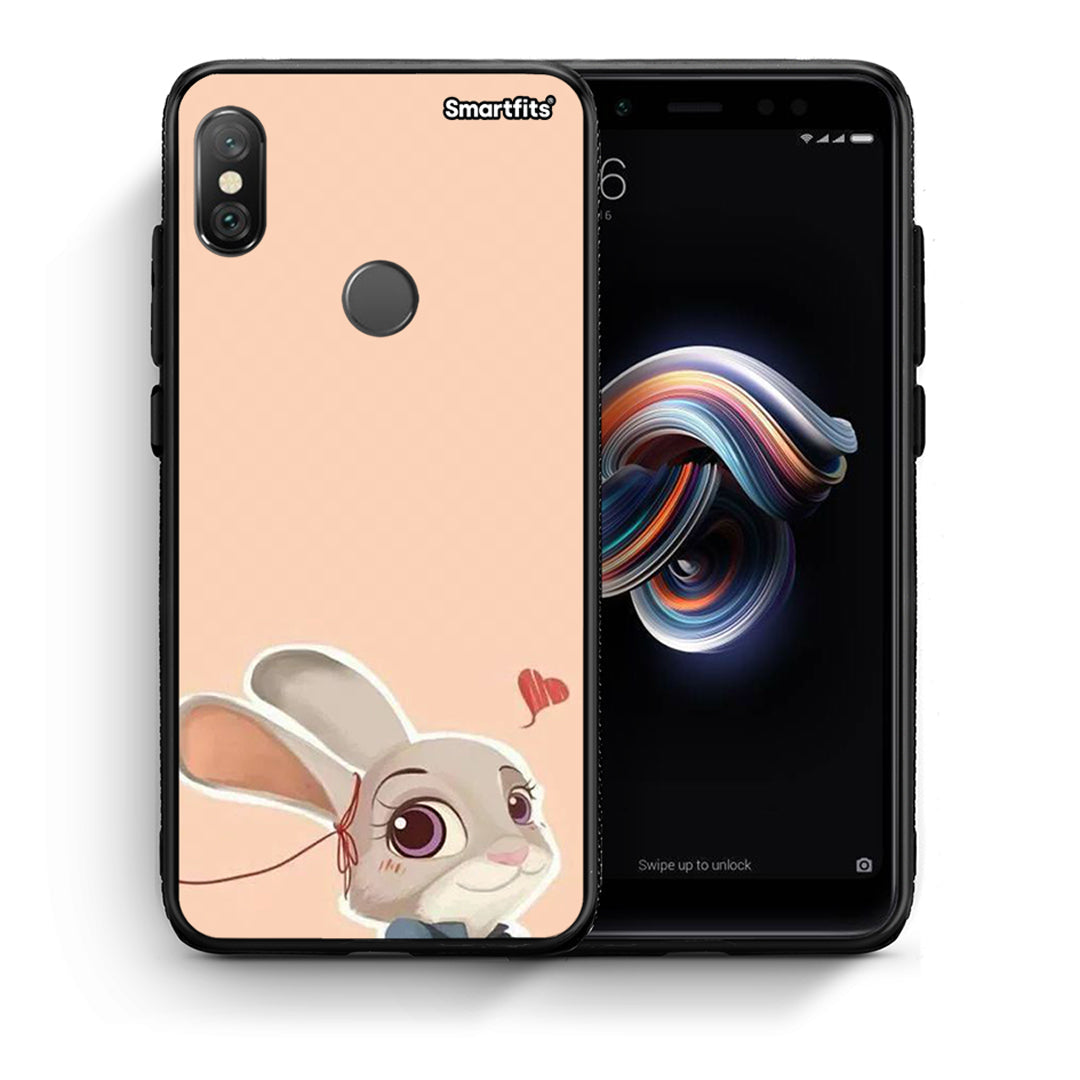 Θήκη Xiaomi Redmi Note 5 Nick Wilde And Judy Hopps Love 2 από τη Smartfits με σχέδιο στο πίσω μέρος και μαύρο περίβλημα | Xiaomi Redmi Note 5 Nick Wilde And Judy Hopps Love 2 case with colorful back and black bezels