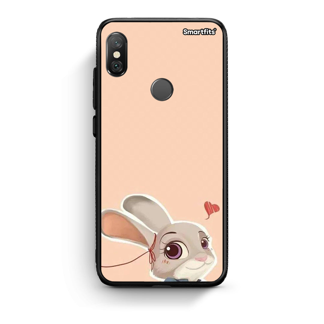 Xiaomi Redmi Note 5 Nick Wilde And Judy Hopps Love 2 θήκη από τη Smartfits με σχέδιο στο πίσω μέρος και μαύρο περίβλημα | Smartphone case with colorful back and black bezels by Smartfits