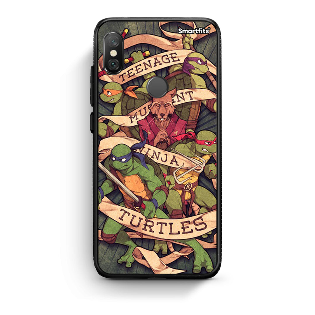 Xiaomi Redmi Note 5 Ninja Turtles θήκη από τη Smartfits με σχέδιο στο πίσω μέρος και μαύρο περίβλημα | Smartphone case with colorful back and black bezels by Smartfits