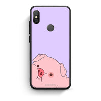 Thumbnail for Xiaomi Redmi Note 5 Pig Love 2 Θήκη Αγίου Βαλεντίνου από τη Smartfits με σχέδιο στο πίσω μέρος και μαύρο περίβλημα | Smartphone case with colorful back and black bezels by Smartfits