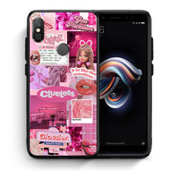 Thumbnail for Θήκη Αγίου Βαλεντίνου Xiaomi Redmi Note 5 Pink Love από τη Smartfits με σχέδιο στο πίσω μέρος και μαύρο περίβλημα | Xiaomi Redmi Note 5 Pink Love case with colorful back and black bezels
