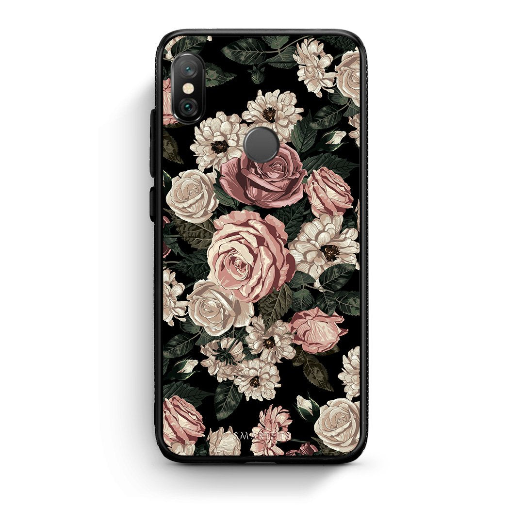 4 - Xiaomi Redmi Note 5 Wild Roses Flower case, cover, bumper