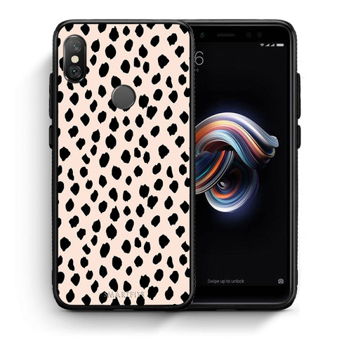Θήκη Xiaomi Redmi Note 5 New Polka Dots από τη Smartfits με σχέδιο στο πίσω μέρος και μαύρο περίβλημα | Xiaomi Redmi Note 5 New Polka Dots case with colorful back and black bezels
