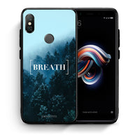 Thumbnail for Θήκη Xiaomi Redmi Note 5 Breath Quote από τη Smartfits με σχέδιο στο πίσω μέρος και μαύρο περίβλημα | Xiaomi Redmi Note 5 Breath Quote case with colorful back and black bezels