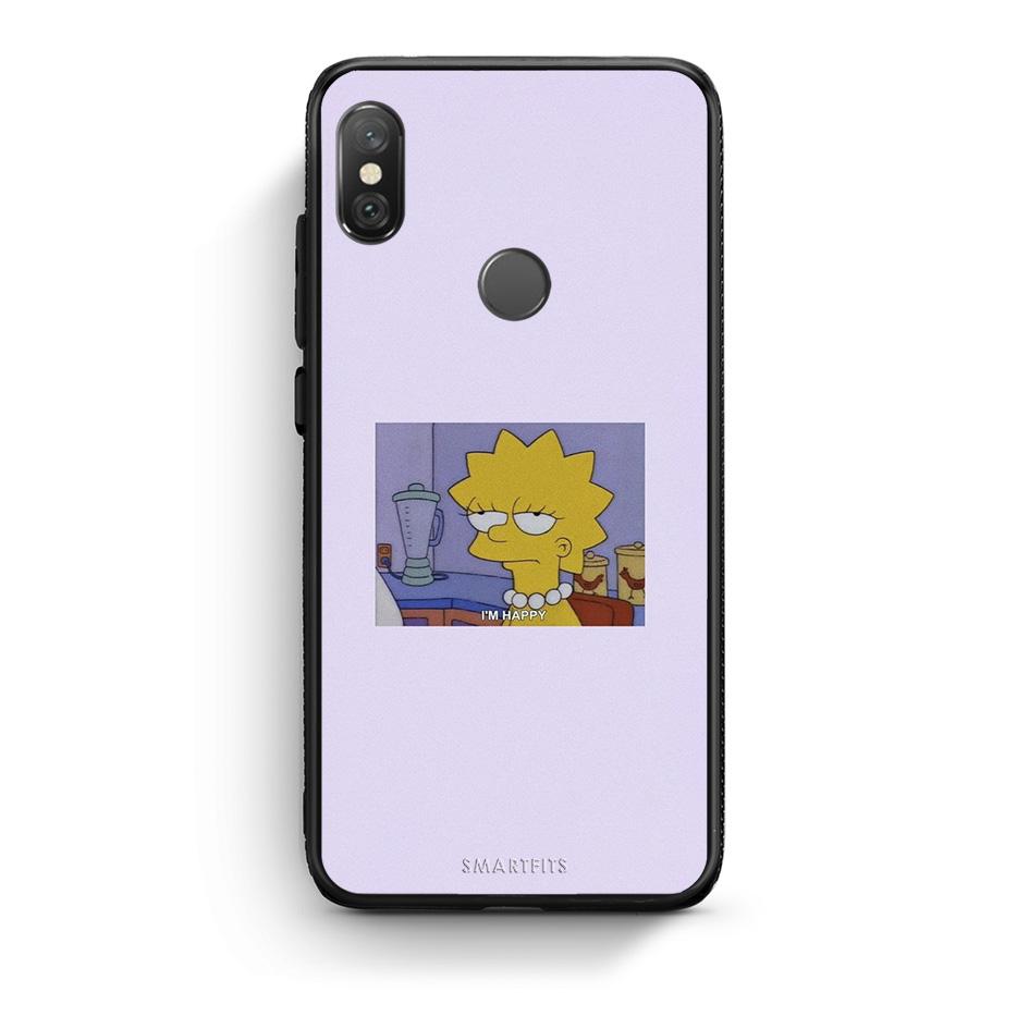 Xiaomi Redmi Note 5 So Happy θήκη από τη Smartfits με σχέδιο στο πίσω μέρος και μαύρο περίβλημα | Smartphone case with colorful back and black bezels by Smartfits