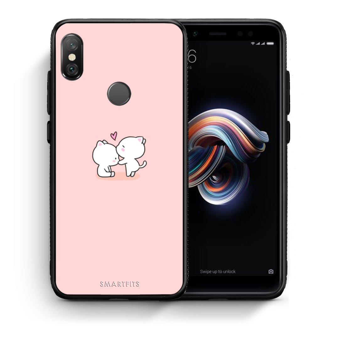 Θήκη Xiaomi Redmi Note 5 Love Valentine από τη Smartfits με σχέδιο στο πίσω μέρος και μαύρο περίβλημα | Xiaomi Redmi Note 5 Love Valentine case with colorful back and black bezels