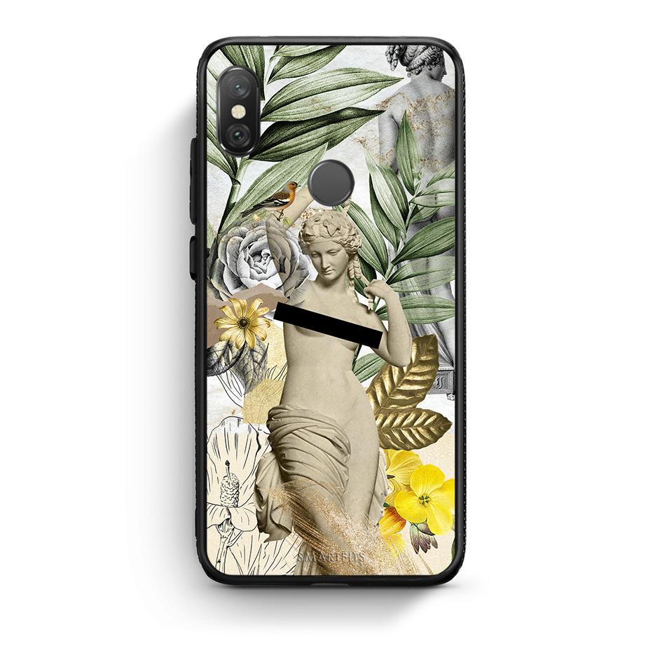 Xiaomi Redmi Note 5 Woman Statue θήκη από τη Smartfits με σχέδιο στο πίσω μέρος και μαύρο περίβλημα | Smartphone case with colorful back and black bezels by Smartfits