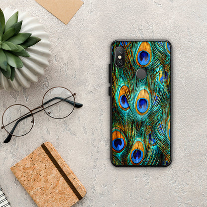 Real Peacock Feathers - Xiaomi Redmi Note 5 θήκη