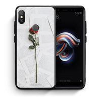 Thumbnail for Θήκη Xiaomi Redmi Note 5 Red Rose από τη Smartfits με σχέδιο στο πίσω μέρος και μαύρο περίβλημα | Xiaomi Redmi Note 5 Red Rose case with colorful back and black bezels