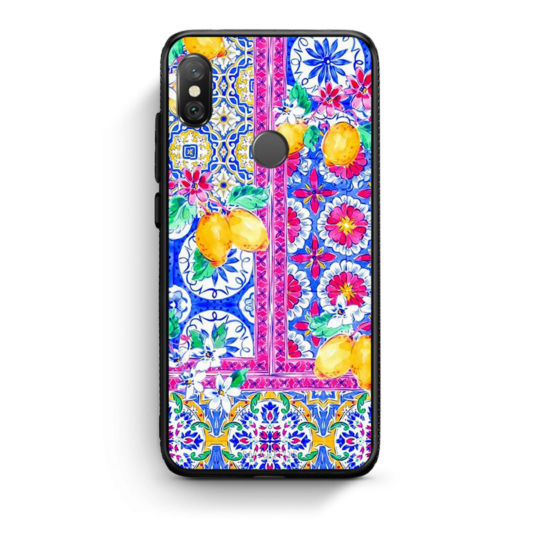 Xiaomi Redmi Note 5 Retro Spring θήκη από τη Smartfits με σχέδιο στο πίσω μέρος και μαύρο περίβλημα | Smartphone case with colorful back and black bezels by Smartfits