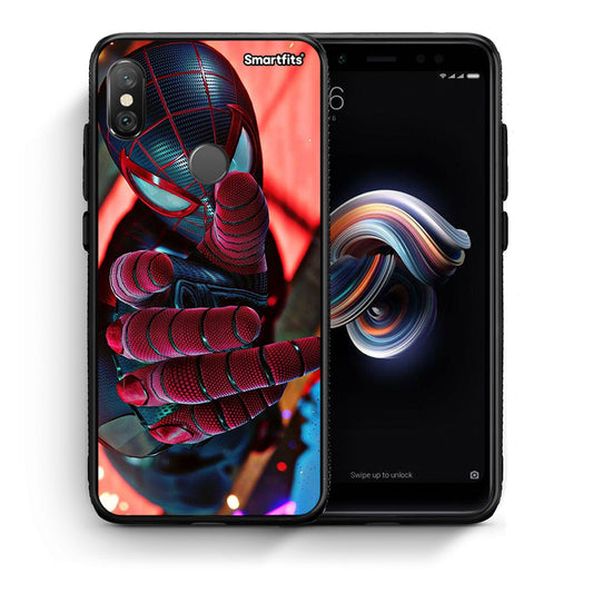 Θήκη Xiaomi Redmi Note 5 Spider Hand από τη Smartfits με σχέδιο στο πίσω μέρος και μαύρο περίβλημα | Xiaomi Redmi Note 5 Spider Hand case with colorful back and black bezels