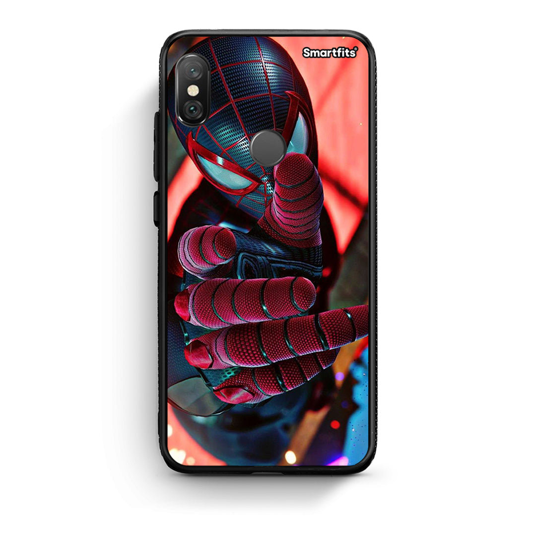 Xiaomi Redmi Note 5 Spider Hand Θήκη από τη Smartfits με σχέδιο στο πίσω μέρος και μαύρο περίβλημα | Smartphone case with colorful back and black bezels by Smartfits