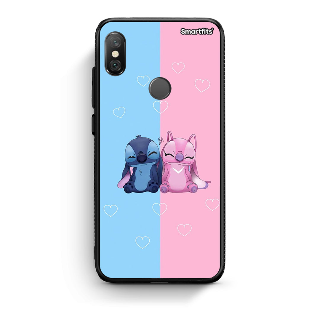 Xiaomi Redmi Note 5 Stitch And Angel θήκη από τη Smartfits με σχέδιο στο πίσω μέρος και μαύρο περίβλημα | Smartphone case with colorful back and black bezels by Smartfits