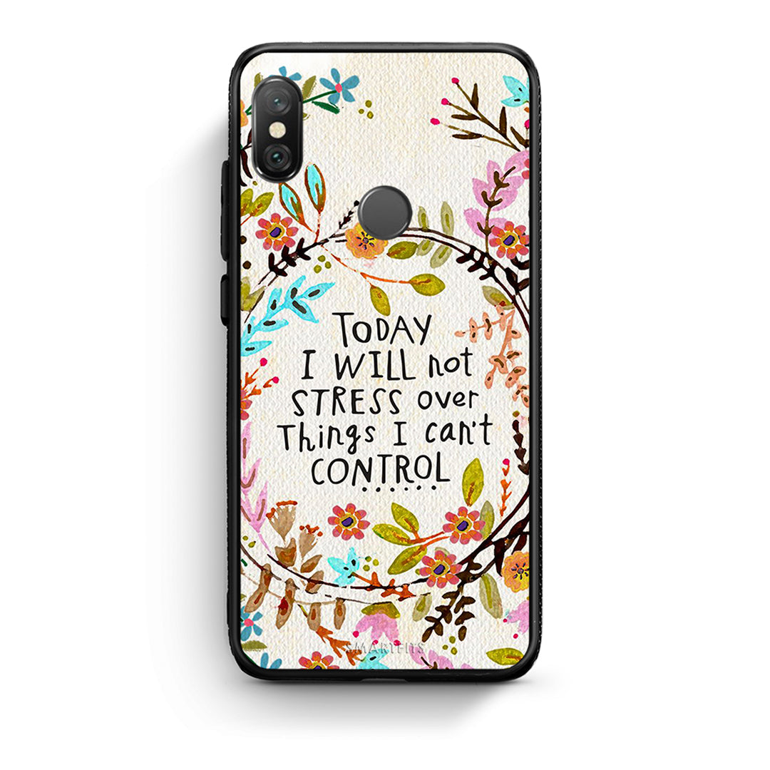 Xiaomi Redmi Note 5 Stress Over θήκη από τη Smartfits με σχέδιο στο πίσω μέρος και μαύρο περίβλημα | Smartphone case with colorful back and black bezels by Smartfits