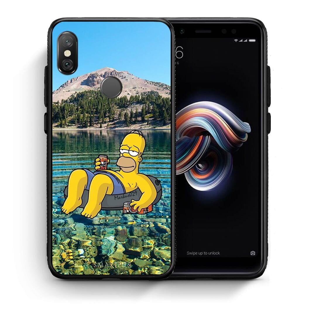 Θήκη Xiaomi Redmi Note 5 Summer Happiness από τη Smartfits με σχέδιο στο πίσω μέρος και μαύρο περίβλημα | Xiaomi Redmi Note 5 Summer Happiness case with colorful back and black bezels