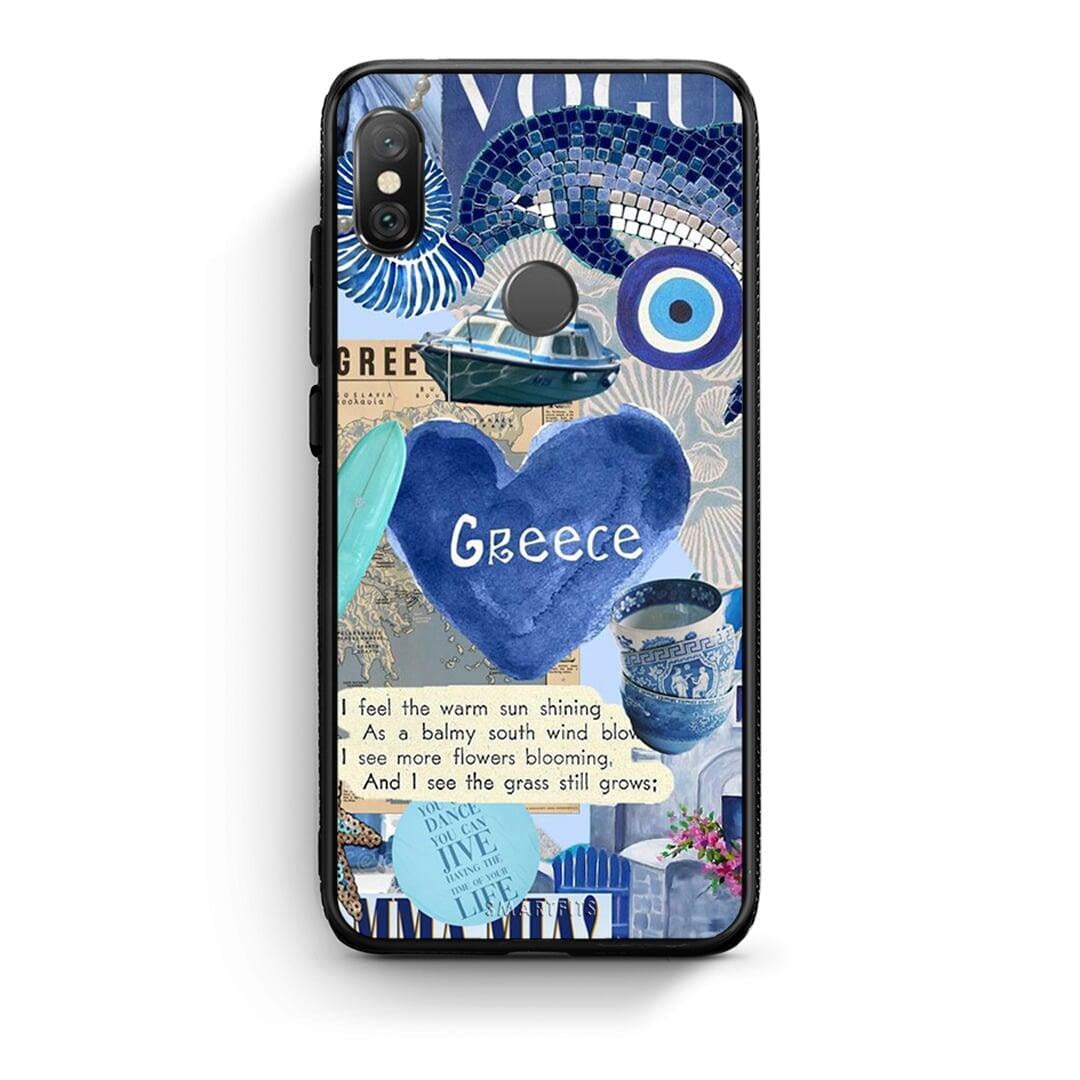 Xiaomi Redmi Note 5 Summer In Greece Θήκη από τη Smartfits με σχέδιο στο πίσω μέρος και μαύρο περίβλημα | Smartphone case with colorful back and black bezels by Smartfits