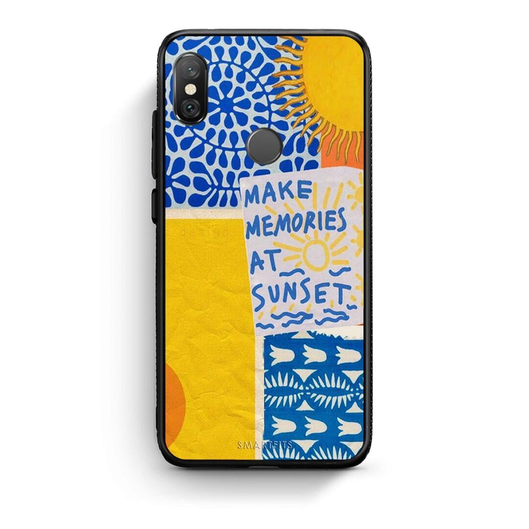 Xiaomi Redmi Note 5 Sunset Memories Θήκη από τη Smartfits με σχέδιο στο πίσω μέρος και μαύρο περίβλημα | Smartphone case with colorful back and black bezels by Smartfits