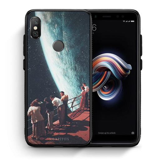 Θήκη Xiaomi Redmi Note 5 Surreal View από τη Smartfits με σχέδιο στο πίσω μέρος και μαύρο περίβλημα | Xiaomi Redmi Note 5 Surreal View case with colorful back and black bezels