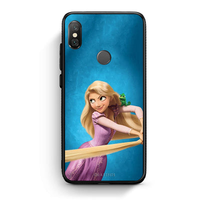 Xiaomi Redmi Note 5 Tangled 2 Θήκη Αγίου Βαλεντίνου από τη Smartfits με σχέδιο στο πίσω μέρος και μαύρο περίβλημα | Smartphone case with colorful back and black bezels by Smartfits