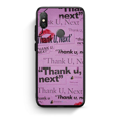 Xiaomi Redmi Note 5 Thank You Next Θήκη Αγίου Βαλεντίνου από τη Smartfits με σχέδιο στο πίσω μέρος και μαύρο περίβλημα | Smartphone case with colorful back and black bezels by Smartfits