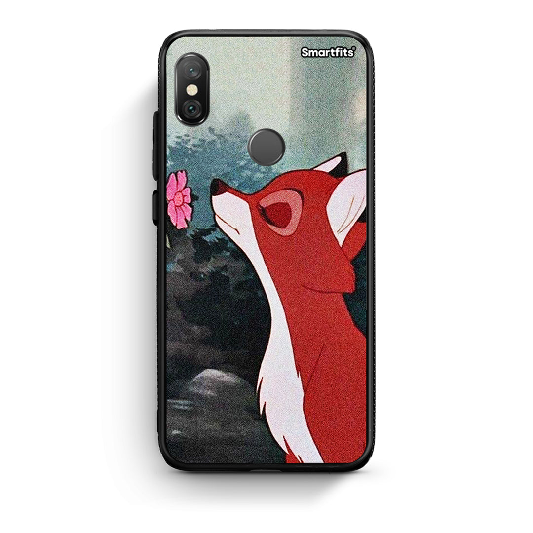 Xiaomi Redmi Note 5 Tod And Vixey Love 2 θήκη από τη Smartfits με σχέδιο στο πίσω μέρος και μαύρο περίβλημα | Smartphone case with colorful back and black bezels by Smartfits