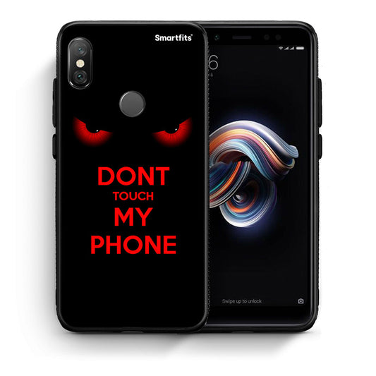 Θήκη Xiaomi Redmi Note 5 Touch My Phone από τη Smartfits με σχέδιο στο πίσω μέρος και μαύρο περίβλημα | Xiaomi Redmi Note 5 Touch My Phone case with colorful back and black bezels