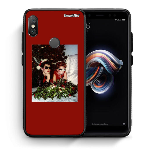 Θήκη Xiaomi Redmi Note 5 Waiting For Xmas από τη Smartfits με σχέδιο στο πίσω μέρος και μαύρο περίβλημα | Xiaomi Redmi Note 5 Waiting For Xmas case with colorful back and black bezels