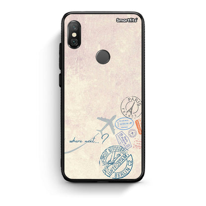 Xiaomi Redmi Note 5 Where Next Θήκη από τη Smartfits με σχέδιο στο πίσω μέρος και μαύρο περίβλημα | Smartphone case with colorful back and black bezels by Smartfits