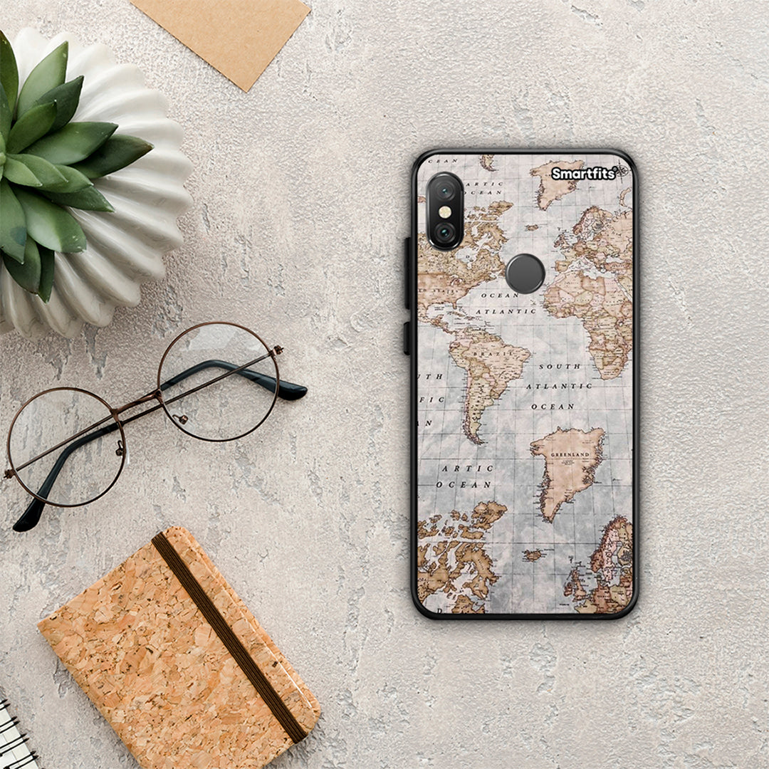 World Map - Xiaomi Redmi Note 5 θήκη