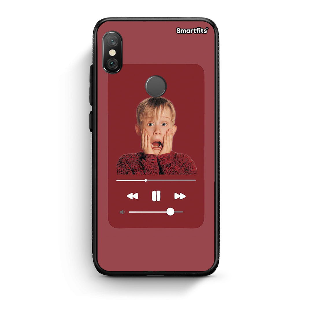Xiaomi Redmi Note 5 Xmas Alone Music θήκη από τη Smartfits με σχέδιο στο πίσω μέρος και μαύρο περίβλημα | Smartphone case with colorful back and black bezels by Smartfits