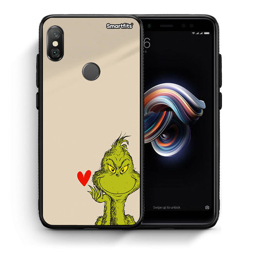 Θήκη Xiaomi Redmi Note 5 Xmas Grinch από τη Smartfits με σχέδιο στο πίσω μέρος και μαύρο περίβλημα | Xiaomi Redmi Note 5 Xmas Grinch case with colorful back and black bezels