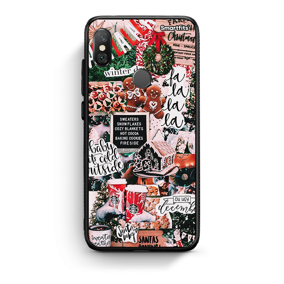 Xiaomi Redmi Note 5 Xmas Habbits θήκη από τη Smartfits με σχέδιο στο πίσω μέρος και μαύρο περίβλημα | Smartphone case with colorful back and black bezels by Smartfits