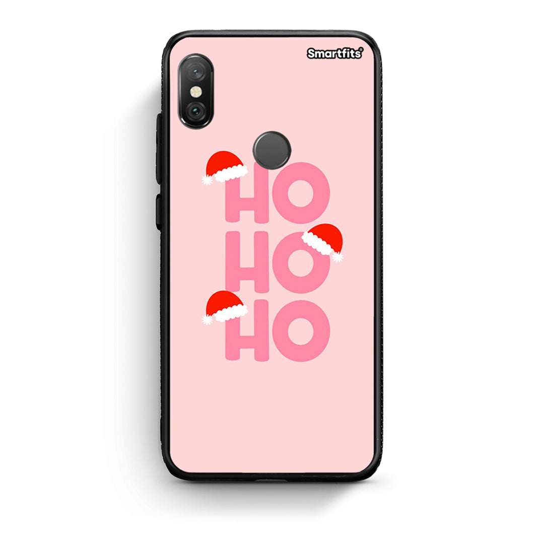 Xiaomi Redmi Note 5 Xmas Ho Ho Ho θήκη από τη Smartfits με σχέδιο στο πίσω μέρος και μαύρο περίβλημα | Smartphone case with colorful back and black bezels by Smartfits