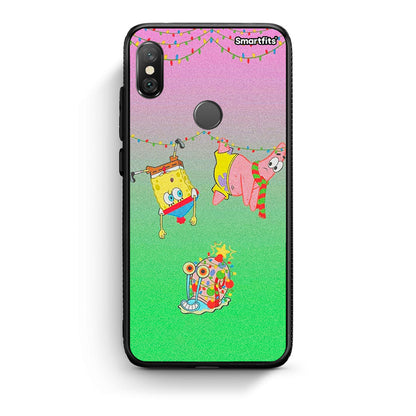 Xiaomi Redmi Note 5 Xmas Lights θήκη από τη Smartfits με σχέδιο στο πίσω μέρος και μαύρο περίβλημα | Smartphone case with colorful back and black bezels by Smartfits