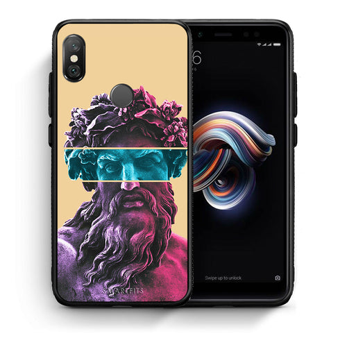 Θήκη Αγίου Βαλεντίνου Xiaomi Redmi Note 5 Zeus Art από τη Smartfits με σχέδιο στο πίσω μέρος και μαύρο περίβλημα | Xiaomi Redmi Note 5 Zeus Art case with colorful back and black bezels