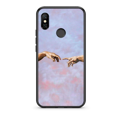 Xiaomi Redmi Note 6 Pro Adam Hand θήκη από τη Smartfits με σχέδιο στο πίσω μέρος και μαύρο περίβλημα | Smartphone case with colorful back and black bezels by Smartfits