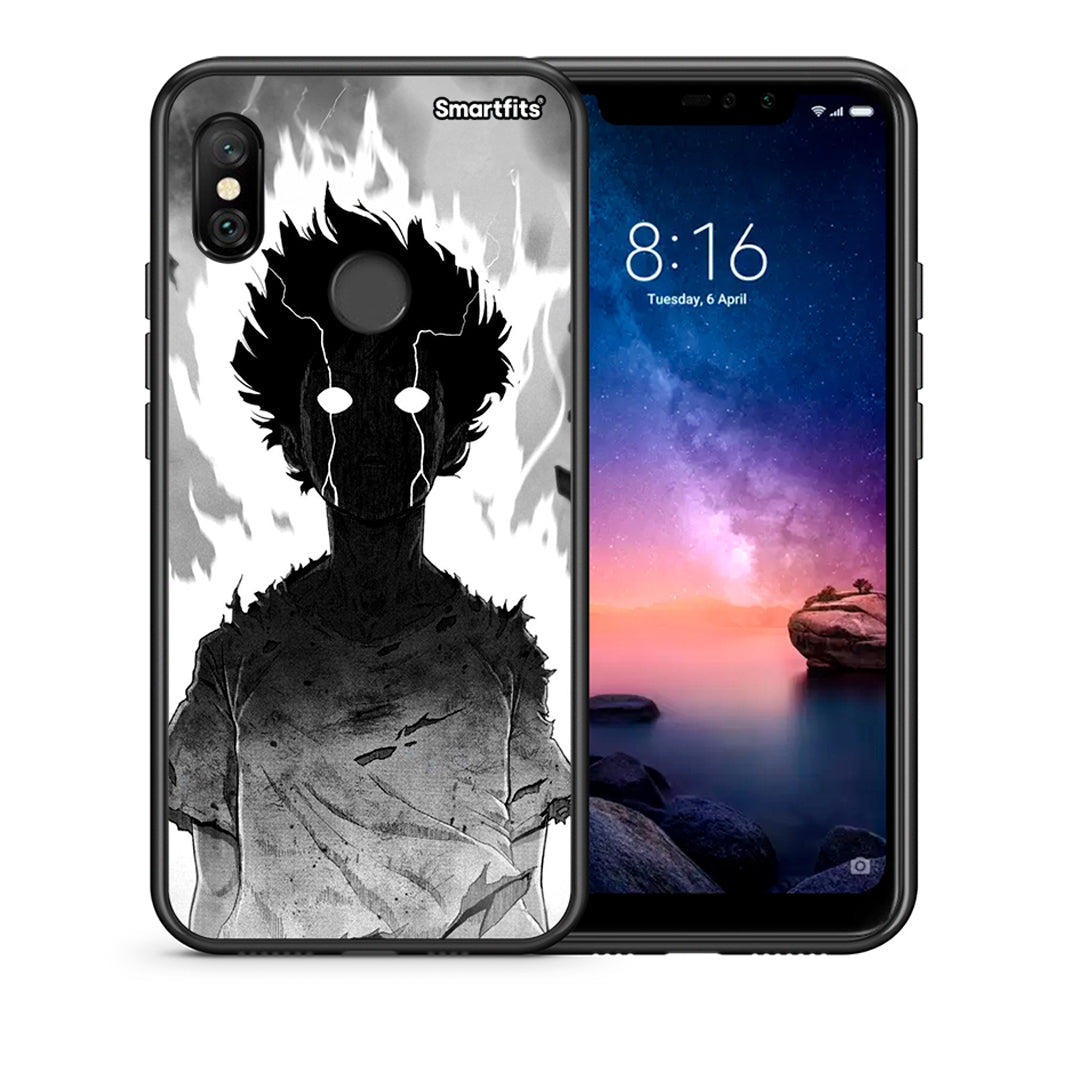 Θήκη Xiaomi Redmi Note 6 Pro Anime Boy από τη Smartfits με σχέδιο στο πίσω μέρος και μαύρο περίβλημα | Xiaomi Redmi Note 6 Pro Anime Boy case with colorful back and black bezels