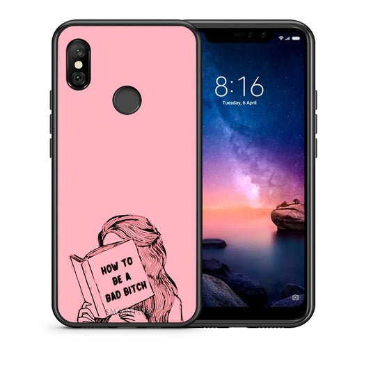 Θήκη Xiaomi Redmi Note 6 Pro Bad Bitch από τη Smartfits με σχέδιο στο πίσω μέρος και μαύρο περίβλημα | Xiaomi Redmi Note 6 Pro Bad Bitch case with colorful back and black bezels