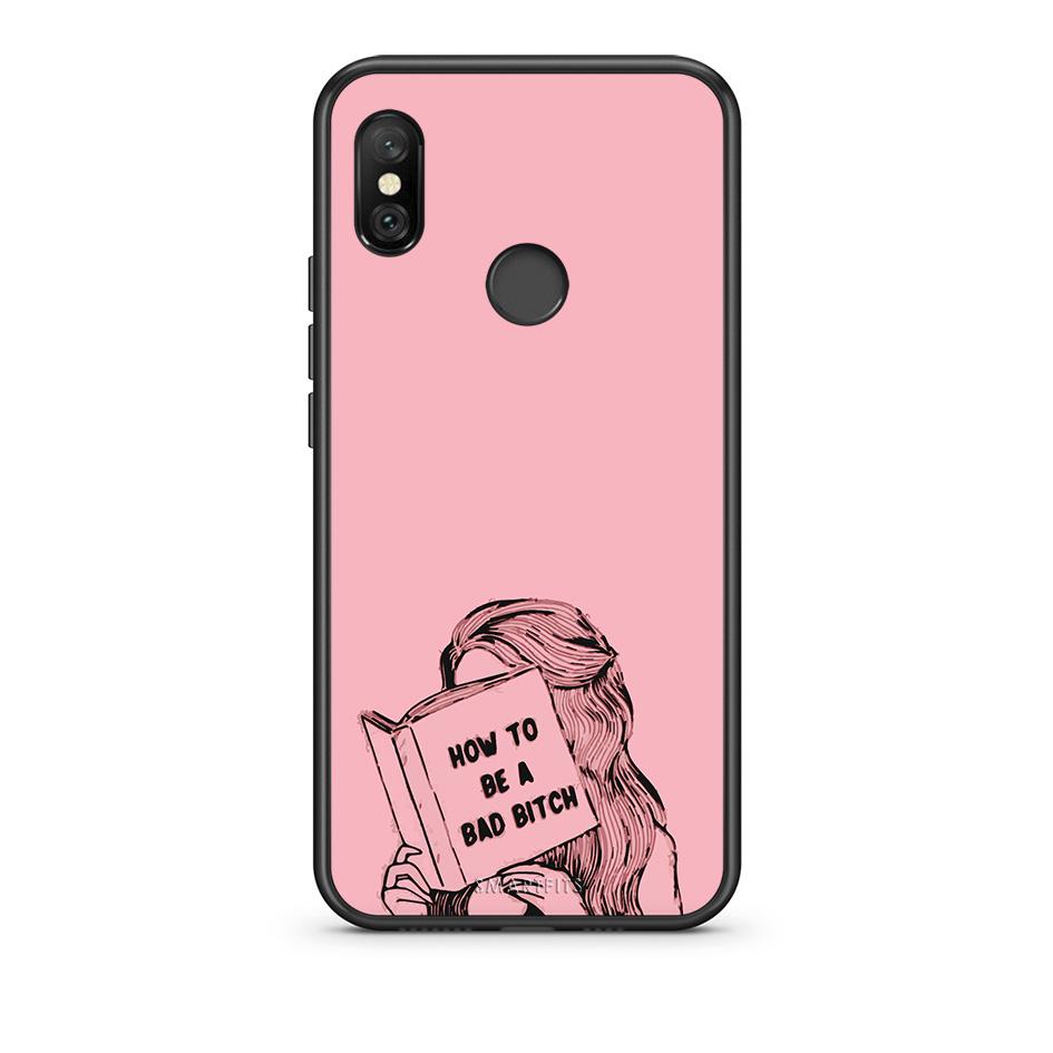 Xiaomi Redmi Note 6 Pro Bad Bitch θήκη από τη Smartfits με σχέδιο στο πίσω μέρος και μαύρο περίβλημα | Smartphone case with colorful back and black bezels by Smartfits