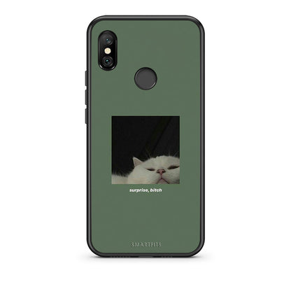 Xiaomi Redmi Note 6 Pro Bitch Surprise θήκη από τη Smartfits με σχέδιο στο πίσω μέρος και μαύρο περίβλημα | Smartphone case with colorful back and black bezels by Smartfits