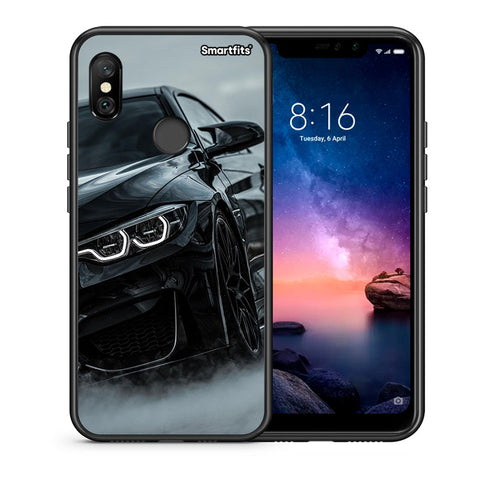 Θήκη Xiaomi Redmi Note 6 Pro Black BMW από τη Smartfits με σχέδιο στο πίσω μέρος και μαύρο περίβλημα | Xiaomi Redmi Note 6 Pro Black BMW case with colorful back and black bezels