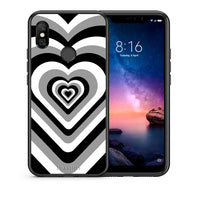 Thumbnail for Θήκη Xiaomi Redmi Note 6 Pro Black Hearts από τη Smartfits με σχέδιο στο πίσω μέρος και μαύρο περίβλημα | Xiaomi Redmi Note 6 Pro Black Hearts case with colorful back and black bezels