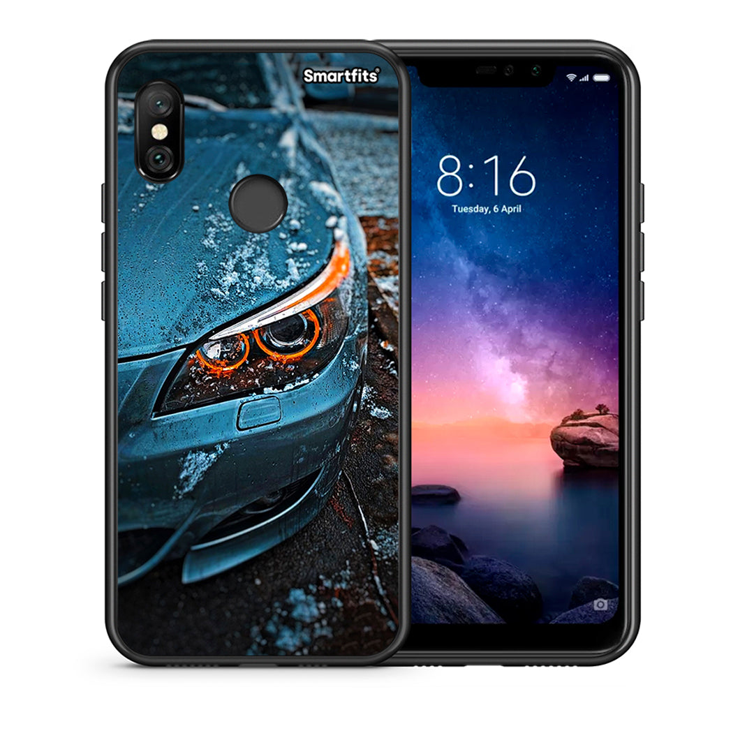 Θήκη Xiaomi Redmi Note 6 Pro Bmw E60 από τη Smartfits με σχέδιο στο πίσω μέρος και μαύρο περίβλημα | Xiaomi Redmi Note 6 Pro Bmw E60 case with colorful back and black bezels