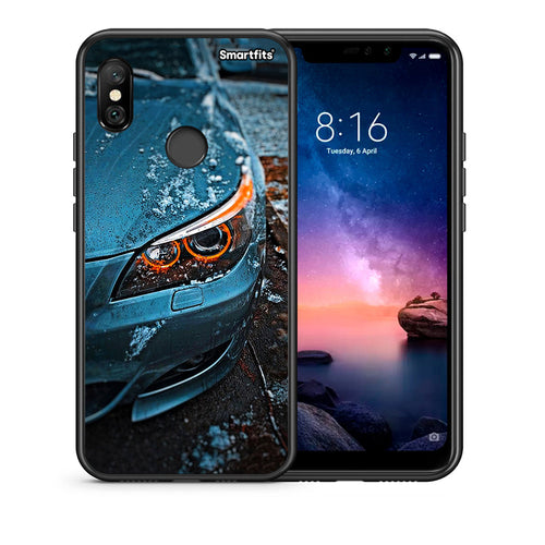 Θήκη Xiaomi Redmi Note 6 Pro Bmw E60 από τη Smartfits με σχέδιο στο πίσω μέρος και μαύρο περίβλημα | Xiaomi Redmi Note 6 Pro Bmw E60 case with colorful back and black bezels