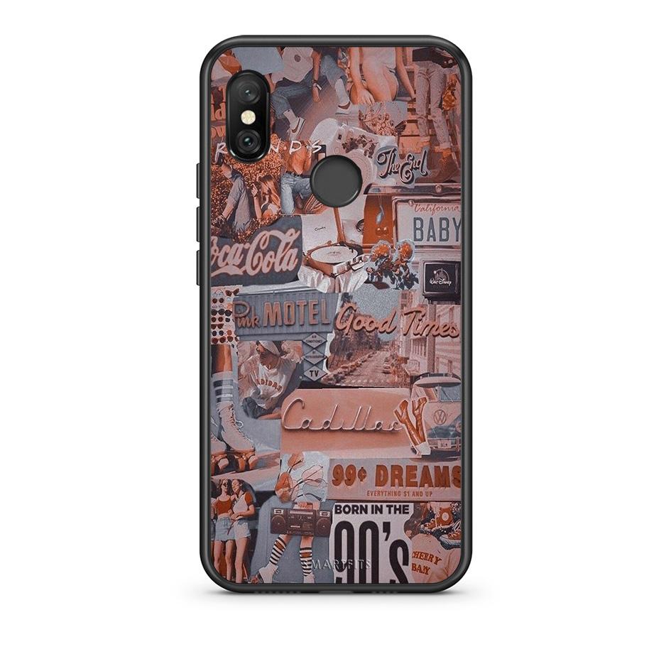 Xiaomi Redmi Note 6 Pro Born In 90s θήκη από τη Smartfits με σχέδιο στο πίσω μέρος και μαύρο περίβλημα | Smartphone case with colorful back and black bezels by Smartfits